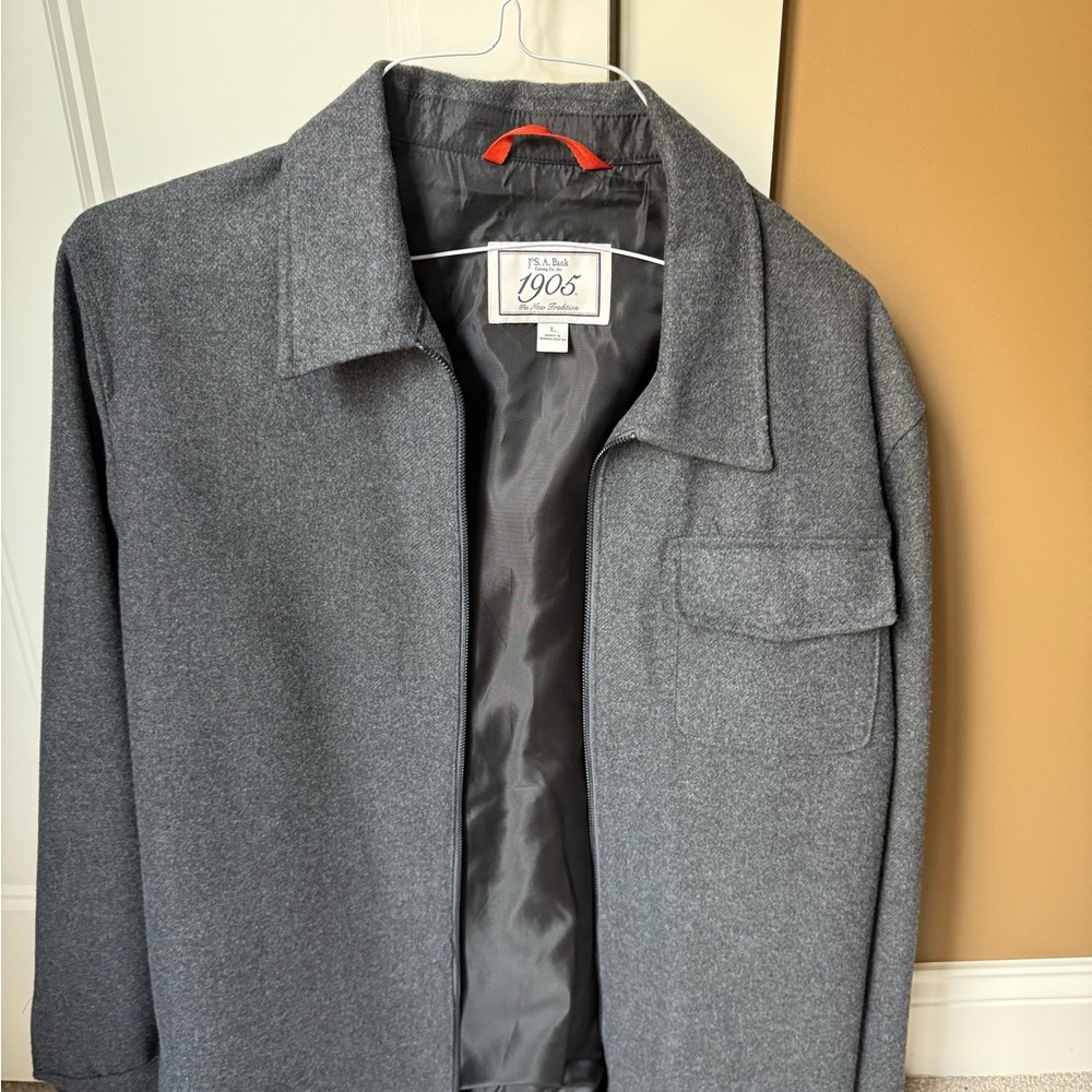 Gray Zipper Jacket
